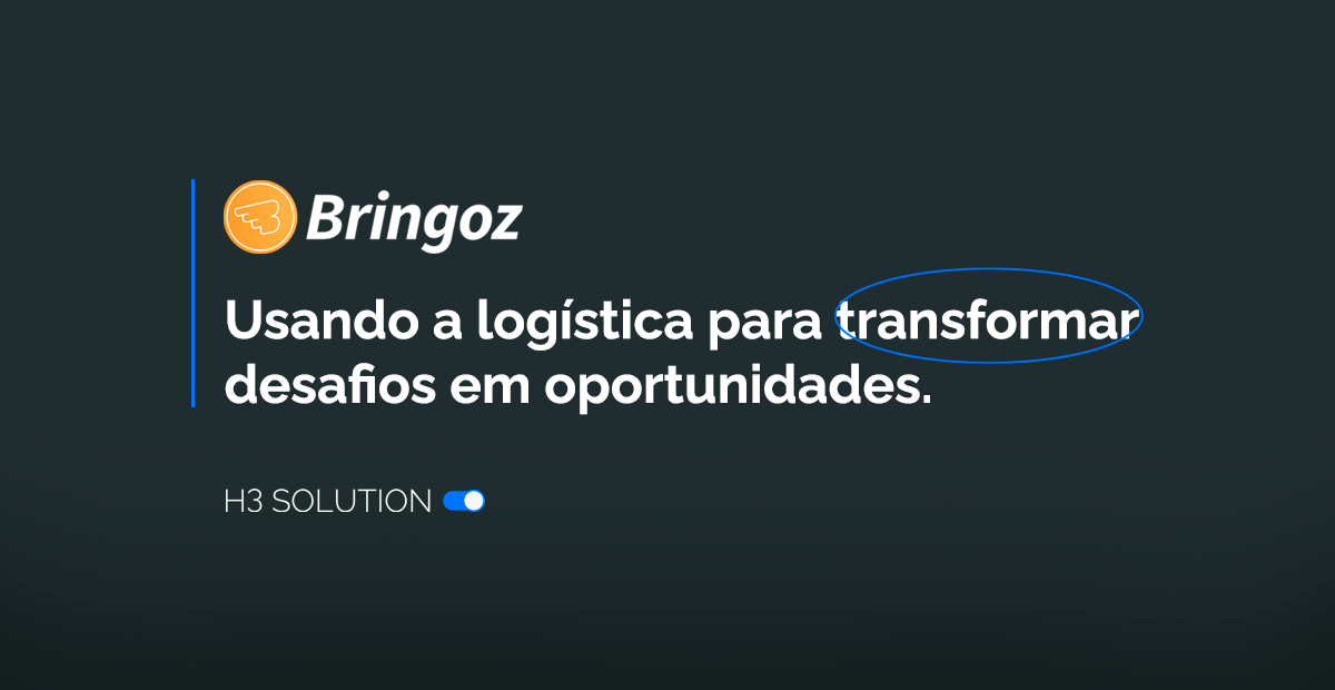 Bringoz, usando a logística para transformar desafios em oportunidades.